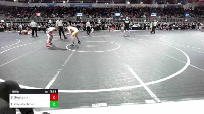 125 lbs Semifinal - Brock Stortz, Northeast Iowa Wrestling Club (NEIWC) vs Treyton Kropatsch, CWO