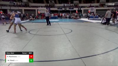 175 Elite Varsity Cons. Semi - Weston Reed, Gulf Shores vs Patrick Matthews, Jesuit