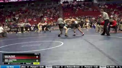 1A-195 lbs Quarterfinal - Ian Blowe, Akron-Westfield vs Ben Saxton, Emmetsburg