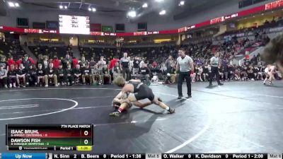 138 lbs 5th & 7th Place - Dawson Fish, 8-Dubuque Hempstead vs Isaac Bruhl, 6-Ankeny Centennial