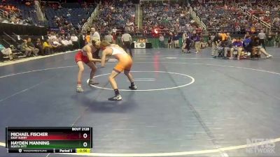 2A 126 lbs Cons. Round 1 - Michael Fischer, East Surry vs Hayden Manning, North Pitt