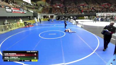 70 lbs Cons. Round 5 - Noel Cornejo, Cougar Youth Wrestling vs Luis Madera, NexGen Regional Training Center