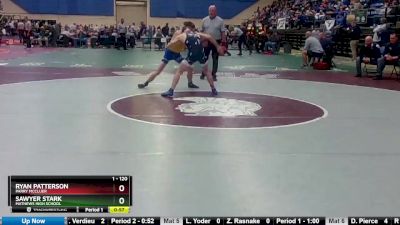 1 - 120 lbs Cons. Round 3 - Ryan Patterson, Parry McCluer vs Sawyer Stark, Mathews High School