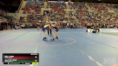 114 lbs Semifinal - Dalton Feist, Napoleon G-S vs Dru Carr, Carrington