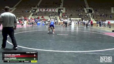 160 lbs Cons. Round 4 - RYAN PARKER, Montgomery Catholic Prep School vs Hughes Williams, Houston Academy