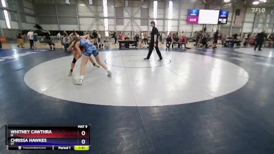 115 lbs Cons. Round 4 - Whitney Cawthra, ID vs Chrissa Hawkes, UT