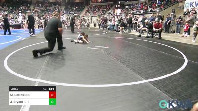 49 lbs Consi Of 8 #1 - Maxon Rollins, Noble Takedown Club vs Jolee Bryant, Tuttle Wrestling