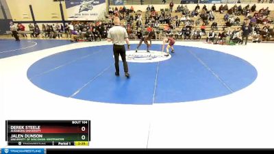 125 lbs Quarterfinal - Jalen Dunson, University Of Wisconsin-Whitewater vs Derek Steele, Augsburg University