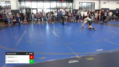 80 lbs Consi Of 8 #2 - Cooper Moore, Roundtree Wrestling Academy vs Crew Castorri, Teknique Wrestling