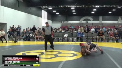 80 lbs Round 3 (8 Team) - Kooper Deputy, POWA (CO) vs Nathan Schuman, Mat Assassins (PA)