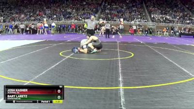 D3-175 lbs Quarterfinal - Josh Kasner, Algonac HS vs Bart Laretz, Napoleon HS