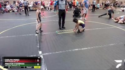 52 lbs Quarterfinals (8 Team) - Carlito Perez, Ragin Raisins WC vs Preston O`Gorman, The Funky Singlets