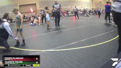 60 lbs Finals (8 Team) - Taurence Walker, Illinois King Pins vs Cayden Fillingham, BadBass