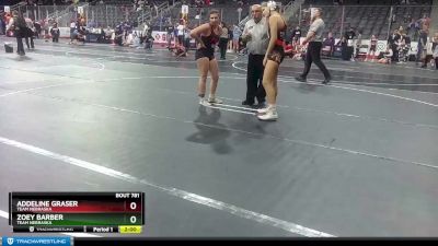 138 lbs Cons. Semi - Zoey Barber, Team Nebraska vs Addeline Graser, Team Nebraska