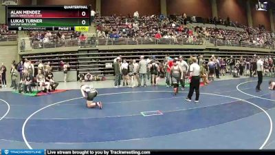 Quarterfinal - Lukas Turner, Uintah Wrestling vs Alan Mendez, Delta Wrestling Club