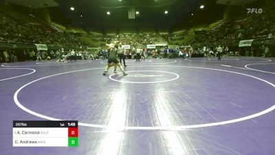 287 lbs Round Of 32 - Alexander Carmona, Golden West vs Christopher Andrews, Bakersfield Christian