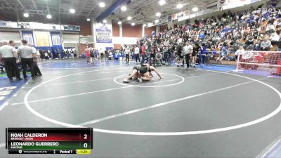 138 lbs Champ. Round 1 - Noah Calderon, Brawley Union vs LEONARDO GUERRERO, Mayfair