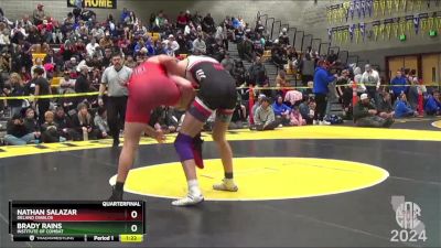 168 lbs Quarterfinal - Brady Rains, Institute Of Combat vs Nathan Salazar, Delano Diablos