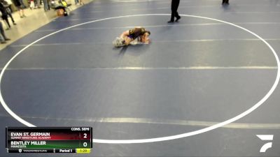 87 lbs Cons. Semi - Evan St. Germain, Summit Wrestling Academy vs Bentley Miller, Minnesota