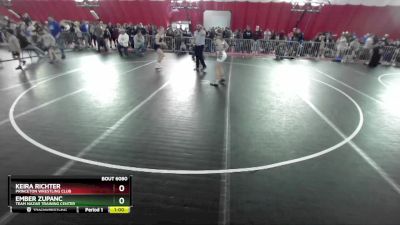 115 lbs Semifinal - Ember Zupanc, Team Nazar Training Center vs Keira Richter, Princeton Wrestling Club