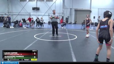 80 lbs Round 3 - Lucas Copper, Smitty?s Wrestling Barn vs Alessandro Barrios, The Compound