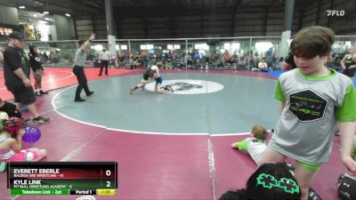 85 lbs Round 5 (6 Team) - Everett Eberle, RALEIGH ARE WRESTLING vs Kyle Link, PIT BULL WRESTLING ACADEMY