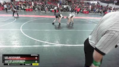 160 lbs Semifinal - Sawyer Dannenberg, Sarbacker Wrestling Academy vs Leo Jachthuber, Princeton Youth Wrestling Club