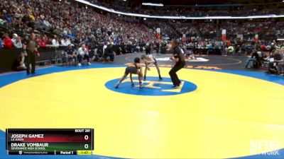 106-3A Semifinal - Joseph Gamez, La Junta vs Drake VomBaur, Severance High School