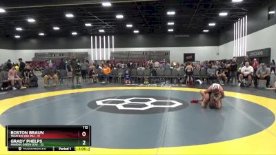 112 lbs 2nd Wrestleback (8 Team) - Boston Braun, Team 922 (OH-PA) vs Grady Phelps, Minions Green (GA)