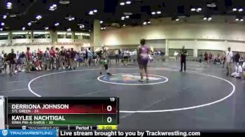 185 lbs Semis & Wb (16 Team) - Kaylee Nachtigal, Iowa Pin-A-Sarus vs Derriona Johnson, STL Green