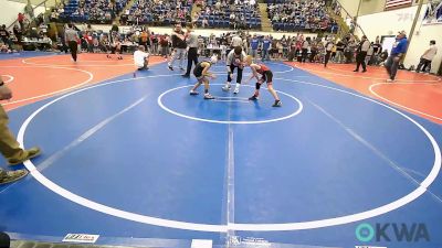 60 lbs Semifinal - Creek Cassity, Barnsdall Youth Wrestling vs Keilen Fields, Wyandotte Youth Wrestling