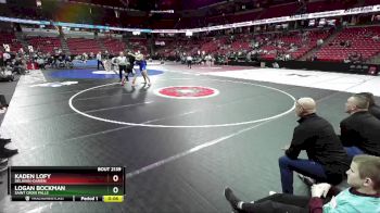 D2-285 lbs Cons. Round 1 - Logan Bockman, Saint Croix Falls vs Kaden Lofy, Delavan-Darien
