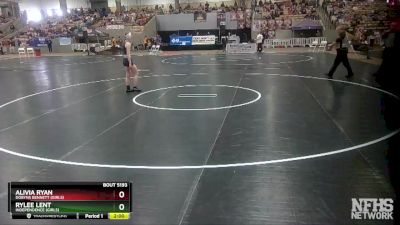 Girls 100 lbs Semifinal - Rylee Lent, Independence (Girls) vs Alivia Ryan, Dobyns Bennett (Girls)