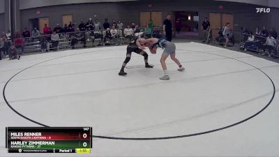 147 lbs Round 7 (8 Team) - Harley Zimmerman, Kansas Pythons vs Miles Renner, South Dakota Lightning