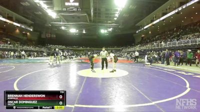 113 lbs Champ. Round 1 - Oscar Dominguez, Valley vs Brennan Henderswon, Roseville