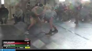 100 lbs Round 3 (6 Team) - Owin Brunner, PA Alliance Blue vs Grayson Fuchs, Team Ohio