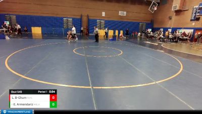 105lbs Cons. Round 2 - Elyssa Armendariz, Moses Lake (Girls) vs Lana Britt-Chum, Puyallup (Girls)