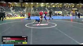 195 lbs Round 2 (4 Team) - Brayden Quamme, 3A Sutherlin vs Alex Tapia, 3A Warrenton