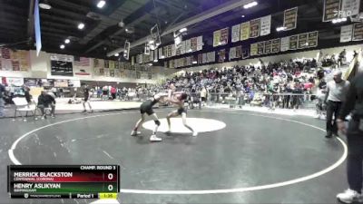 106 lbs Champ. Round 3 - Henry ASLIKYAN, Birmingham vs Merrick Blackston, Centennial (Corona)