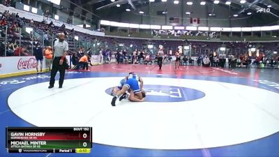 124 lbs Cons. Round 1 - Gavin Hornsby, Horseheads Sr HS vs Michael Minter, Attica-Batavia Sr HS