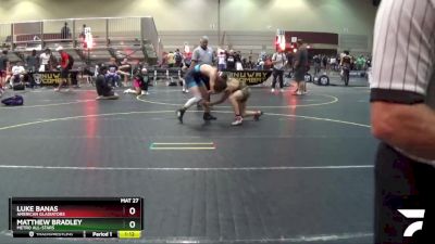 135 lbs 5th Place Match - Luke Banas, American Gladiators vs Matthew Bradley, Metro All-Stars