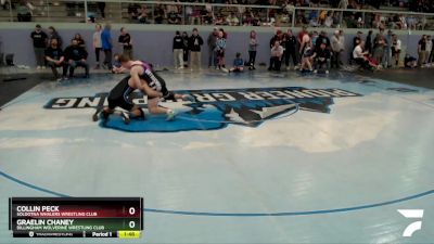 170 lbs X Bracket - Collin Peck, Soldotna Whalers Wrestling Club vs Graelin Chaney, Dillingham Wolverine Wrestling Club