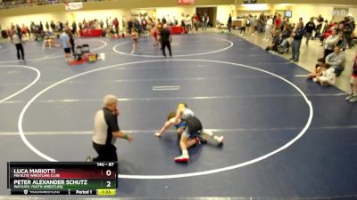 87 lbs Quarterfinal - Luca Mariotti, MN Elite Wrestling Club vs Peter Alexander Schutz, Wayzata Youth Wrestling