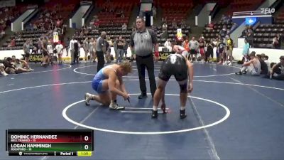 180 lbs Quarterfinals (8 Team) - Logan Hammingh, Rockford vs Dominic Hernandez, Bell Trained