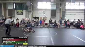 56 lbs Finals (2 Team) - Walker Hoffman, PA Alliance Blue vs Michael Nicosia, Mat Assassins