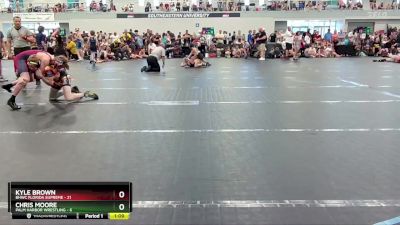 132 lbs Round 4 (6 Team) - Kyle Brown, BHWC Florida Supreme vs Chris Moore, Palm Harbor Wrestling