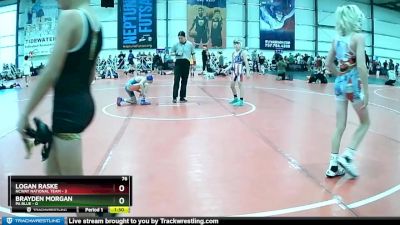 76 lbs Rd# 7- 10:45am Saturday Final Pool - Brayden Morgan, PA Blue vs Logan Raske, NCWAY National Team