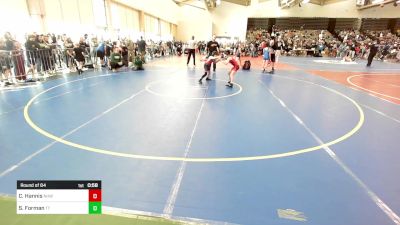 68-M lbs Round Of 64 - Connor Hannis, North Hunterdon, NJ vs Sam Forman, Team Tugman