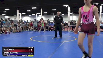 114 lbs Round 2 (8 Team) - River Hibler, New Jersey vs John Hanrahan, Illinois