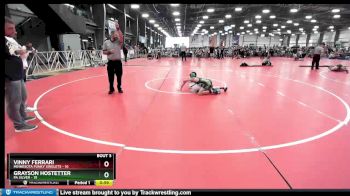 88 lbs Rd# 2 10:30am Friday - Grayson Hostetter, PA Silver vs Vinny Ferrari, Minnesota Funky Singlets